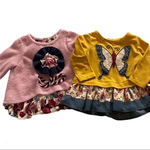 3/$15 rare editions tops lot butterfly of 2 flower 6 mo